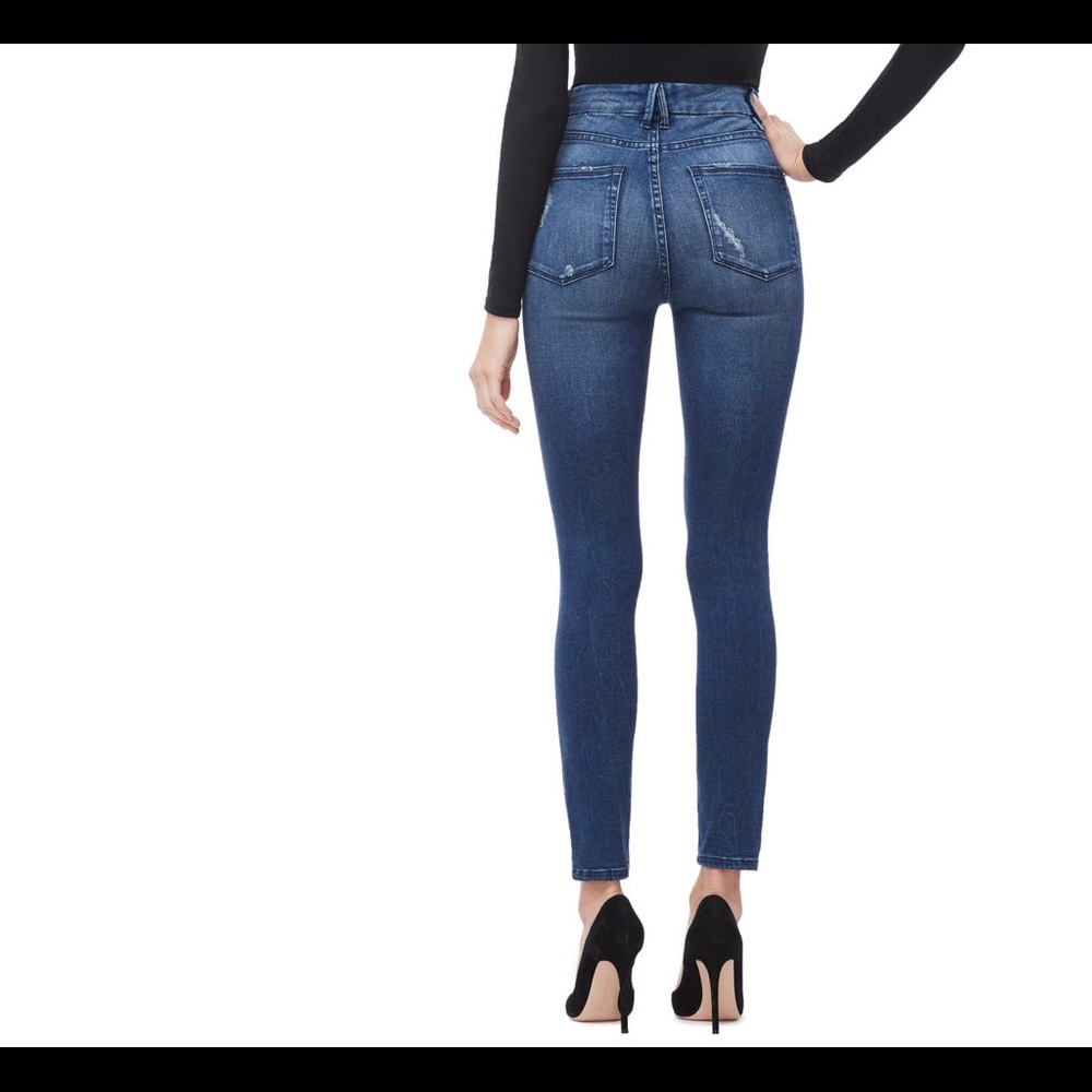 Good American good waist high waist skinny jeans (blue 249)